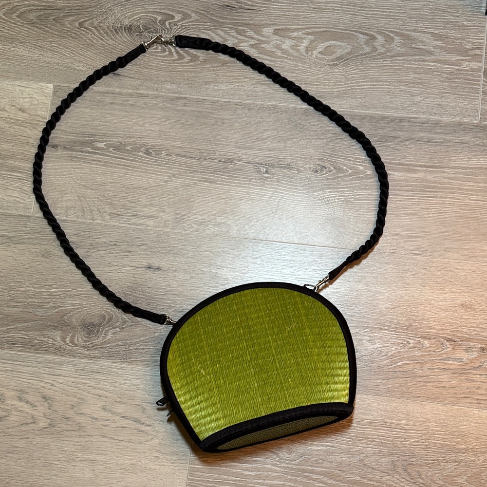 Baskets of Cambodia Green Handwoven Crossbody Bag